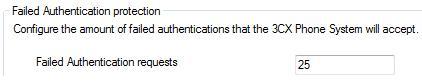 Failed Authentication protection Failed Authentication Protection - 25 Requests