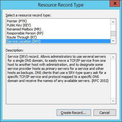 Resource Record Type