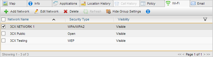 Configure Wi-Fi Networks on Mobile Devices with 3CX Mobile Device Manager