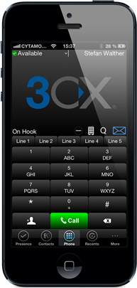 3CX has just released it's VoIP client for the iPhone - 3CXPhone for iPhone.