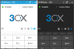 An image of the new and improved 3CXPhone for Windows client