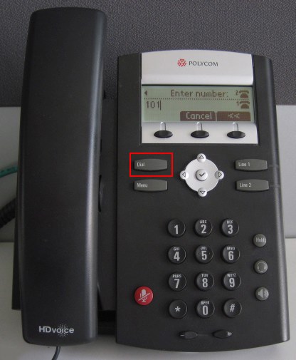 make calls polycom 335
