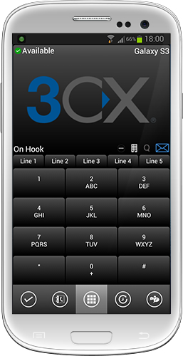 Unified Communications features with the all new 3CXPhone for Android