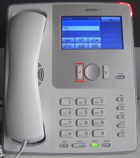 make calls snom 870