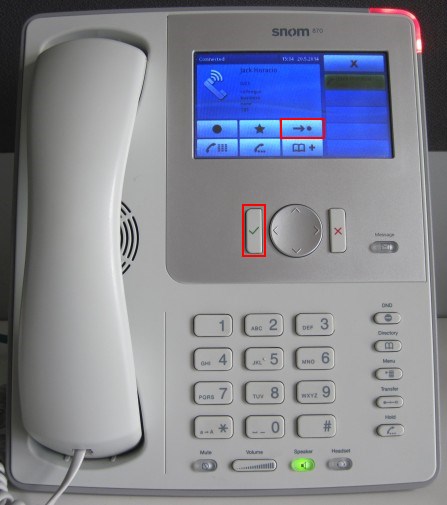 transfer snom 870