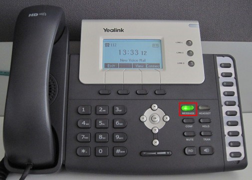 voicemail yealink T21 T22 T26