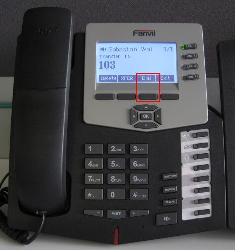Fanvil c62 - Dial Call
