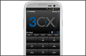 See the presence of your colleagues and setup conference calls easy with 3CXPhone for Android