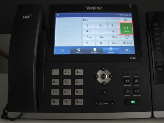 Yealink T46/T48 - Blind Transfer
