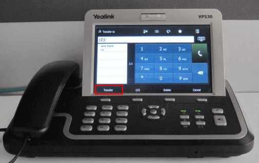 Yealink VP530 - Blind Transfer