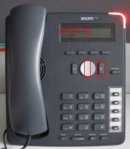 Snom 710 - End Conference Call