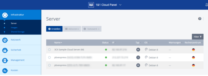 Set up 1 and 1 for your PBX in the cloud
