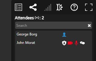 New User interface improvements in 3CX's web conferencing feature