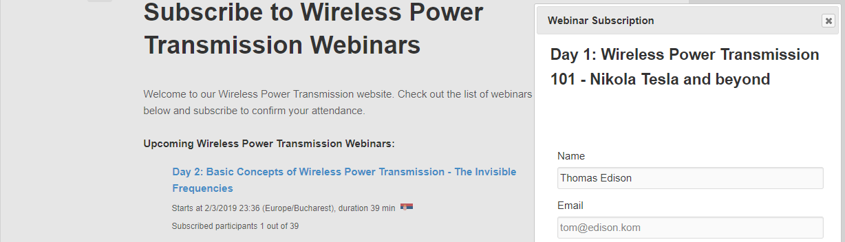 List your webinars on your WordPress website with 3CX webinar plugin