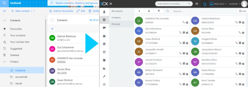 Office 365 Integration Sync with 3CX v16