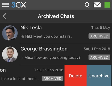  iOS update with improved chat functionality