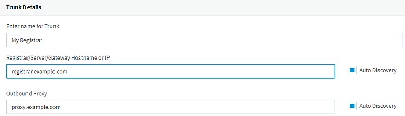 SIP trunks DNS v16 update 3