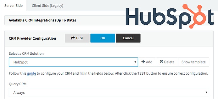 HubSpot CRM integration in 3CX v16 Update 3