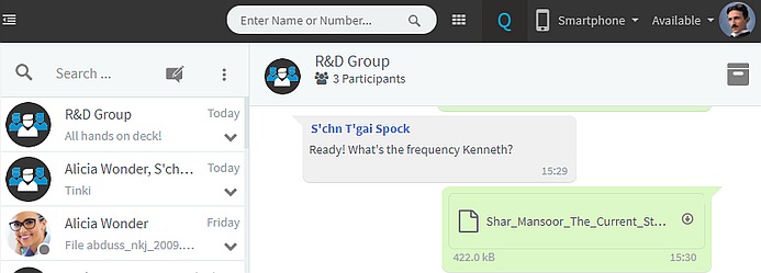 Updated Web Client and Chat in 3CX v16 Update 3