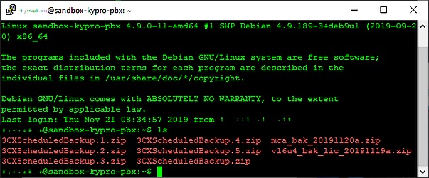Login to test OpenSSH server