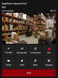 Video doorphone monitoring with 3CX Web Client