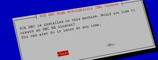 Create an SBC High Availability cluster