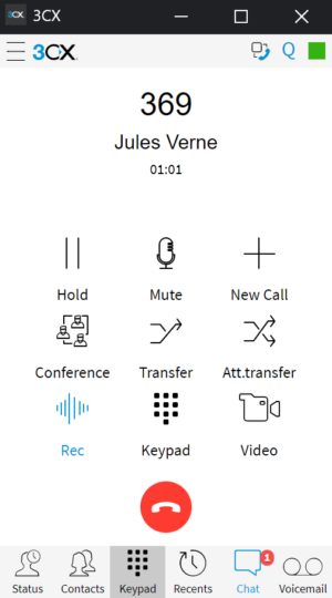 New light theme in 3CX Browser Extension.