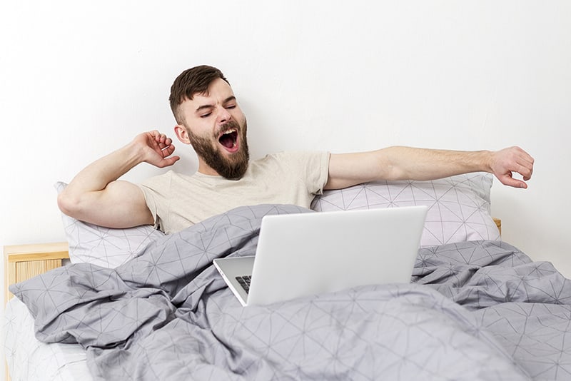 don't be tempted to work from bed