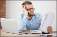 man struggling to get prospects to buy