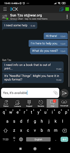 android chat