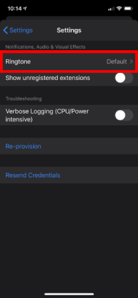 ios settings