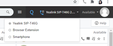 3cx web client device selector