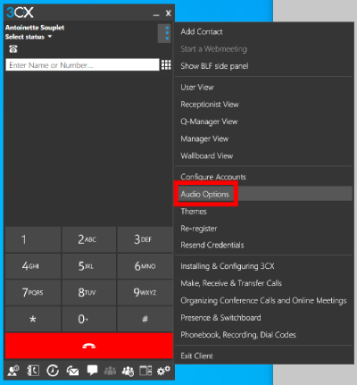 3cx windows app settings troubleshooting