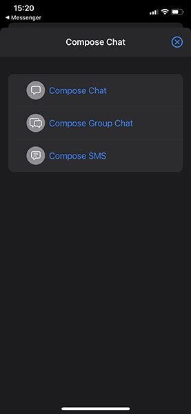 ios live chat sms facebook