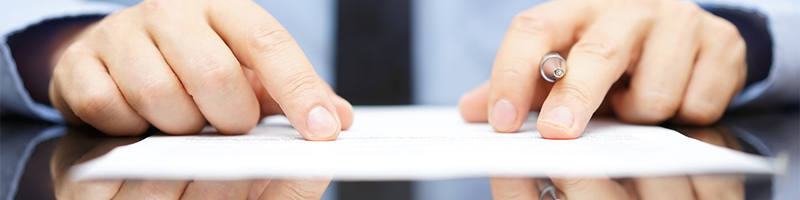 sign contract