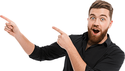 Avoid per user licensing Happy man pointing