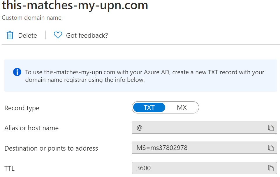 custom domain name