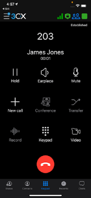 3CX Call Screenshot