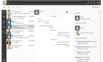 Managing Messages to increase productivity SMS in Webclient - Screenshot