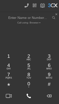 Improved usability of the 3CX Client 3CX Client Screenshot