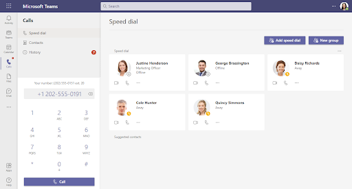 Microsoft Teams Integration Screenshot