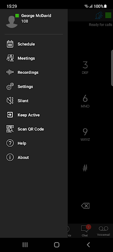 Android App - Menu Options