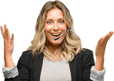Avoid per extension cost with 3CX Happy woman wearing headset