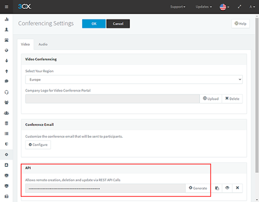 3CX Video Conference REST API Video Conference - REST API