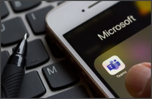 MS Teams Logo on iphone