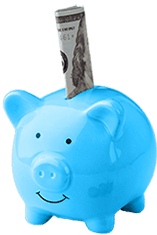 Save up to 80% on monthly PBX fees Blue Piggy Bank