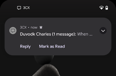 Mark your messages as read from the notification center in the new Android App Beta Android App - Mark as Read