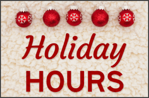 2021 Holiday Hours