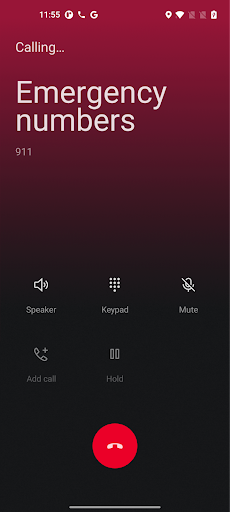 Calling emergency numbers on 3CX Android App Emergency Number on Android app