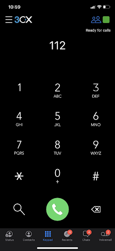 Emergency number on iOS